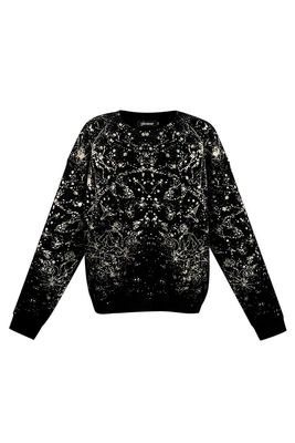 Trui sparkle statement - zwart.