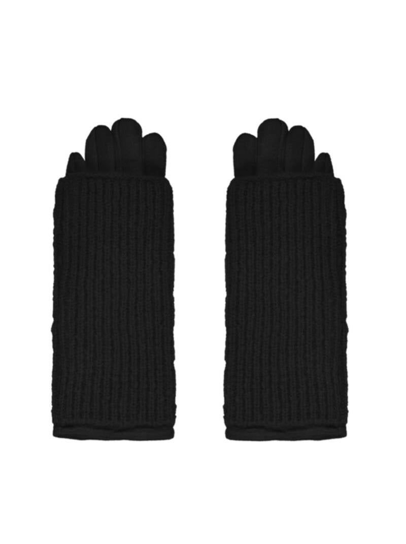 Handschoenen dubbele laag - zwart.