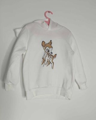 Trui Wit Bambi Meisje.