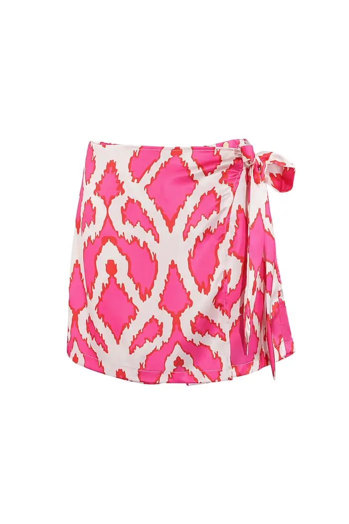 Skort tropical bliss - fuchsia.