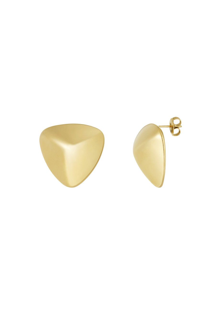 Oorbellen triangle stud.