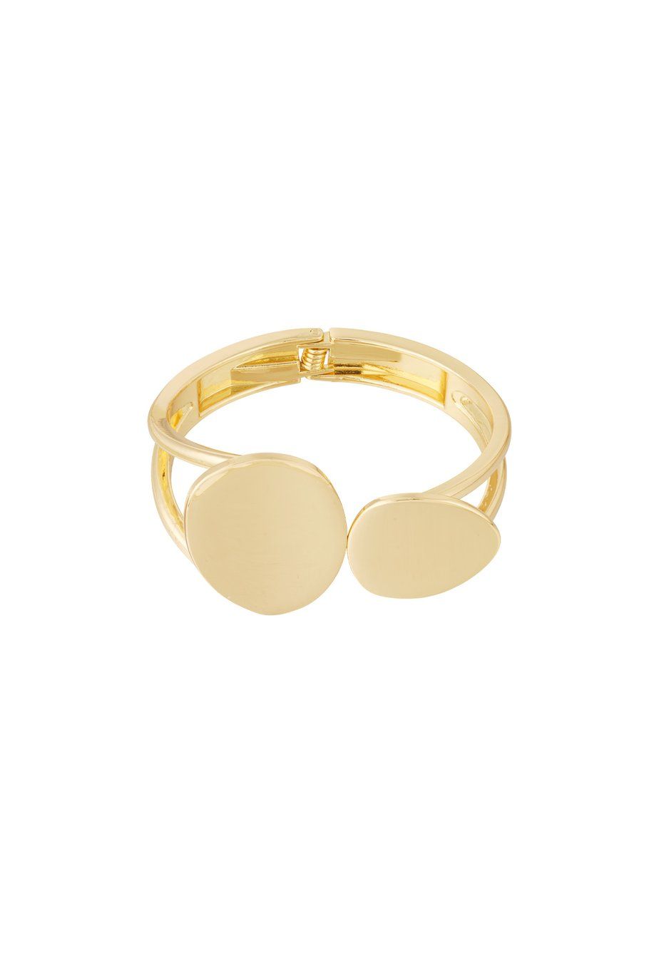 Gouden duo-armband.