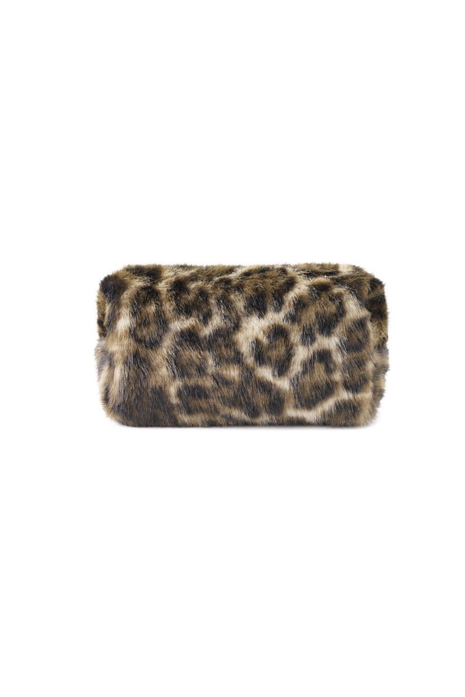 Zachte luipaard make-up tas.