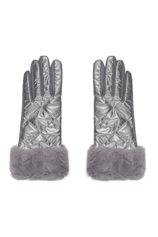 handschoenen gestkt met faux fur.