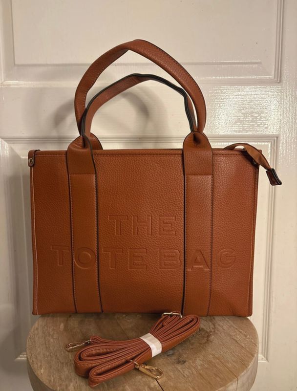 Totebag Groot Bruin.