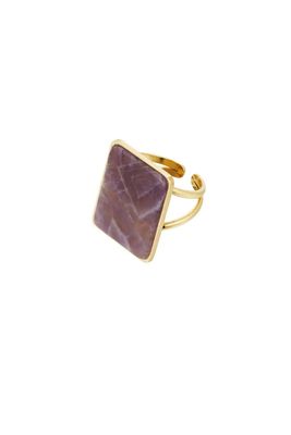 Ring vierkante steen.