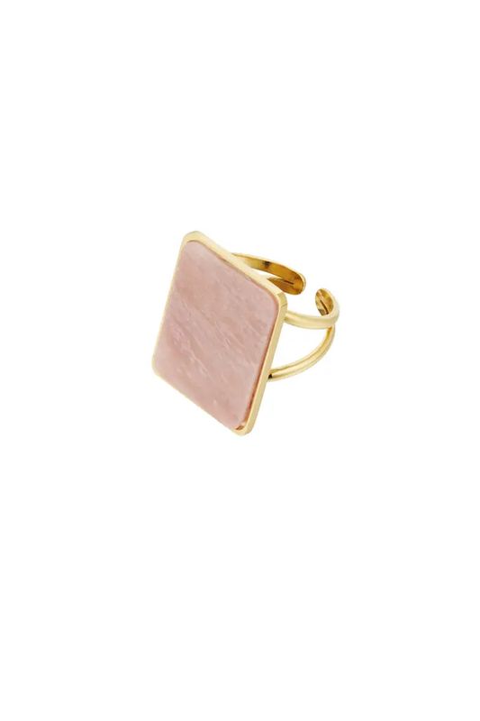 Ring vierkante steen.