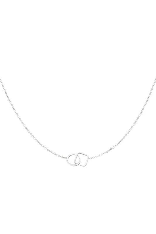 Ketting verbonden vierkant &amp; rondje.
