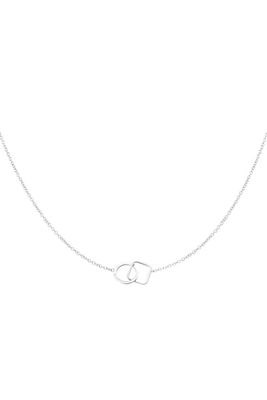 Ketting verbonden vierkant &amp; rondje.