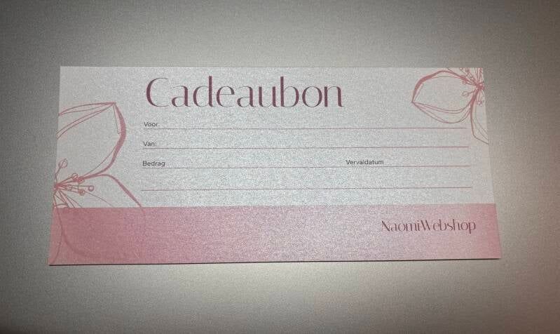 Cadeaubonnen By Naomi / Naomiwebshop.