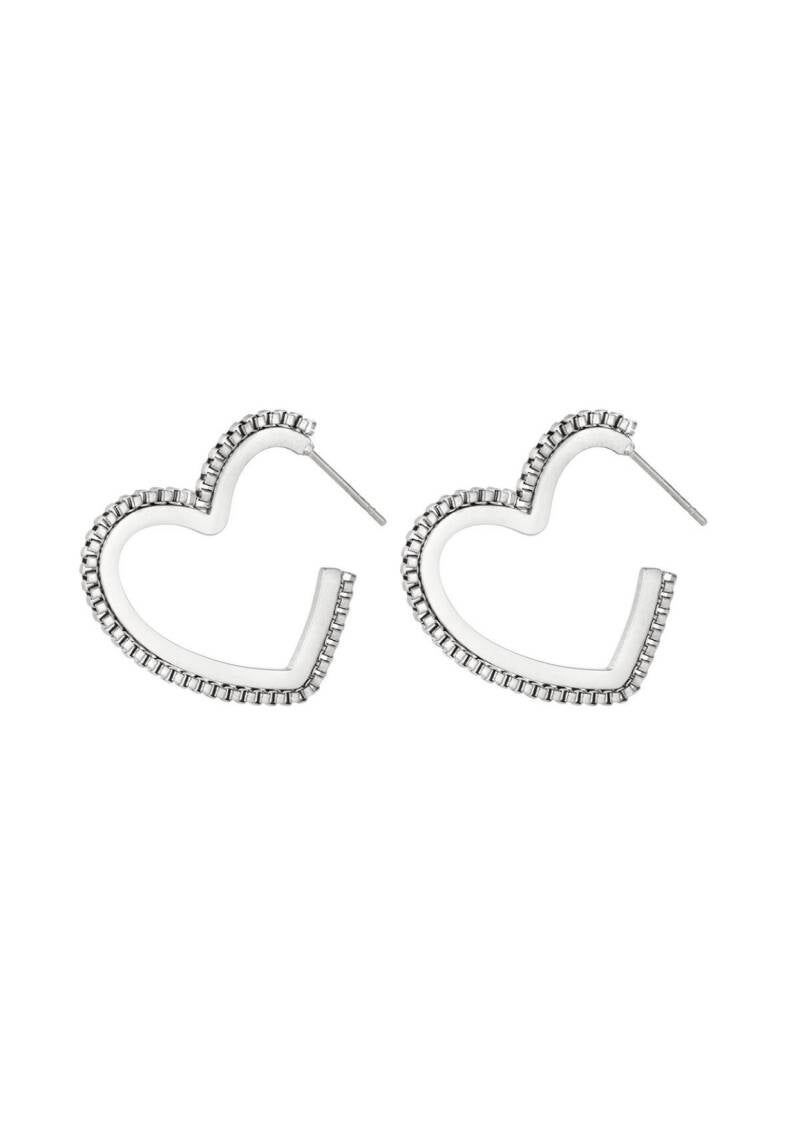 Oorbellen beugel hart - Stainless Steel - zilver.