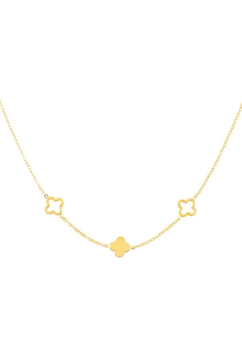 Ketting klavertjes - Stainless Steel.
