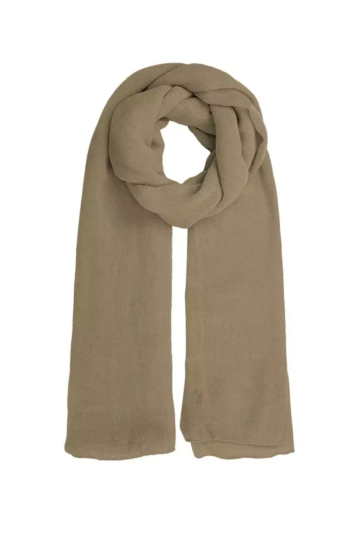 Sjaal effen kleur.
