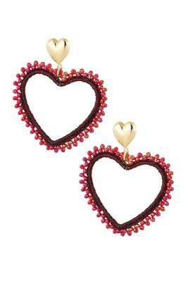 Hartvormige Oorbellen.