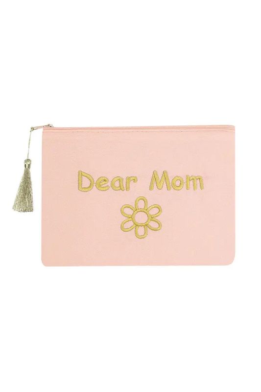 Make-up tas Dear Mom Katoen.
