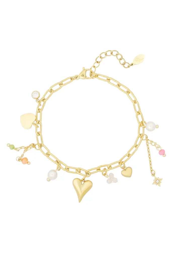 Bedelarmband amore color.