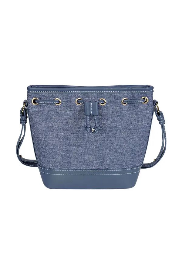 Denim bucket bag.