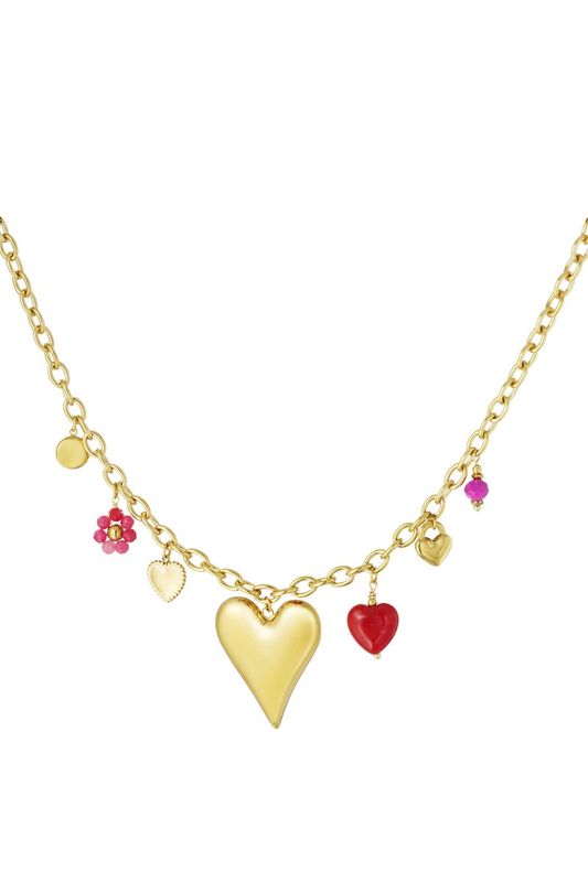 Bedelketting charm chill - Fuchsia.