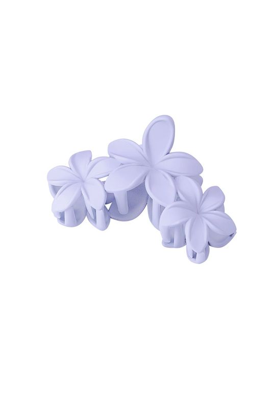 Haarclip met grote bloemen.