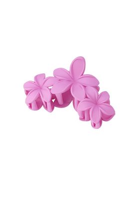 Haarclip met grote bloemen.