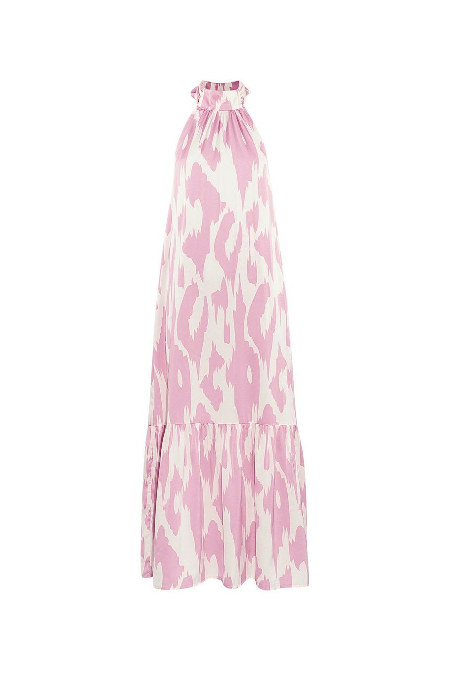 Halterjurk met print.