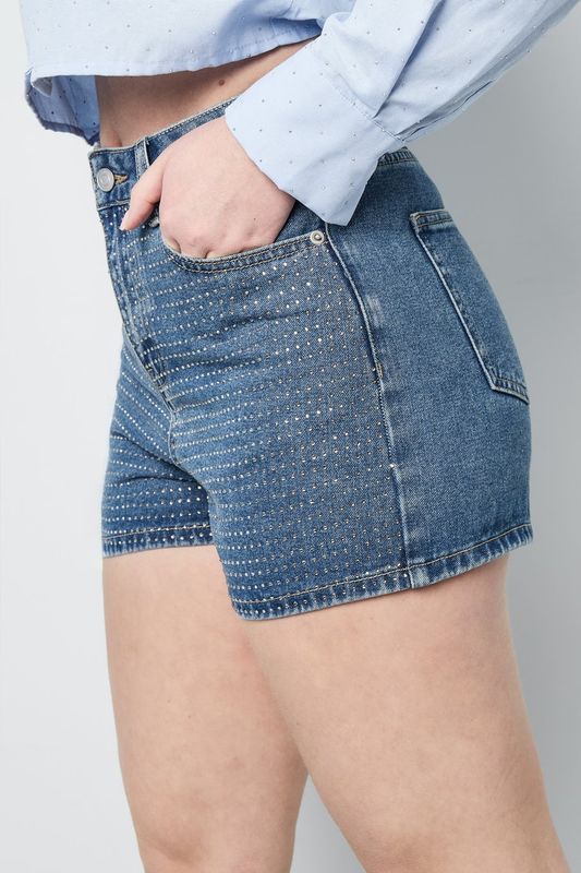 Glitter Shorts - Blauw.