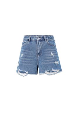 Gescheurde shorts.