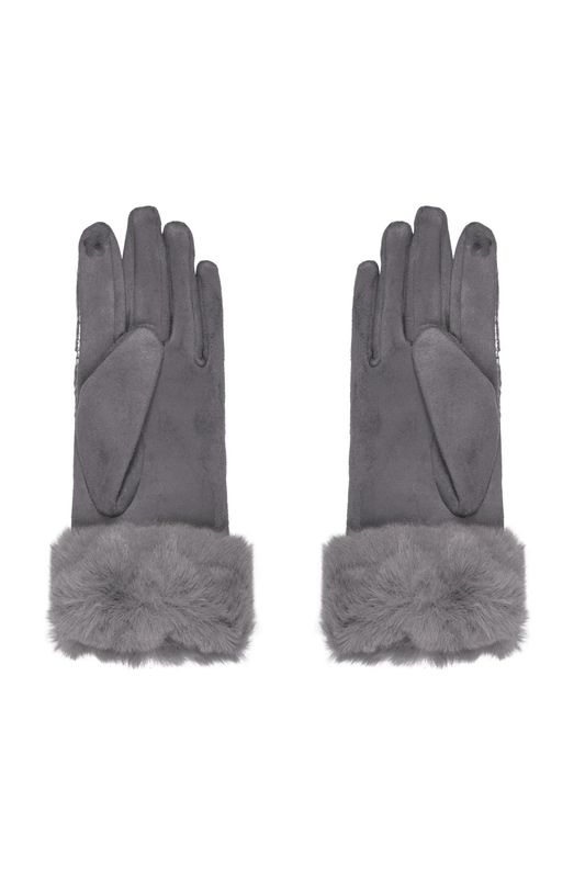 handschoenen gestkt met faux fur.