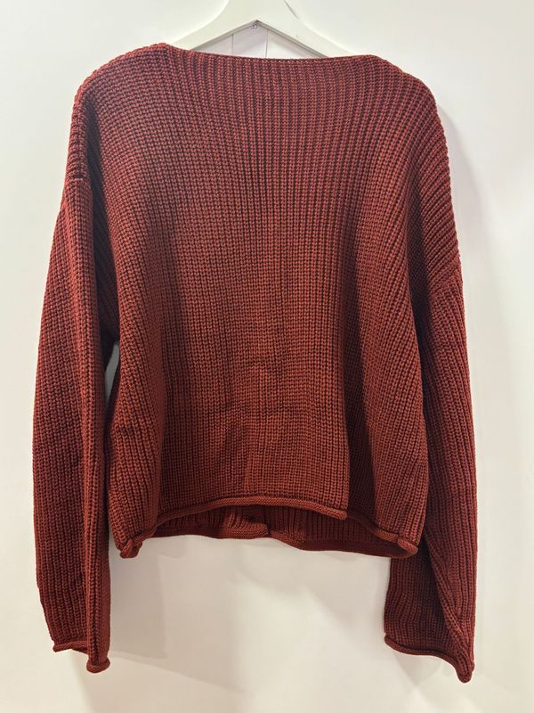 Dames casual cardigan met lange Mouwen - Gouden knoopsluiting.