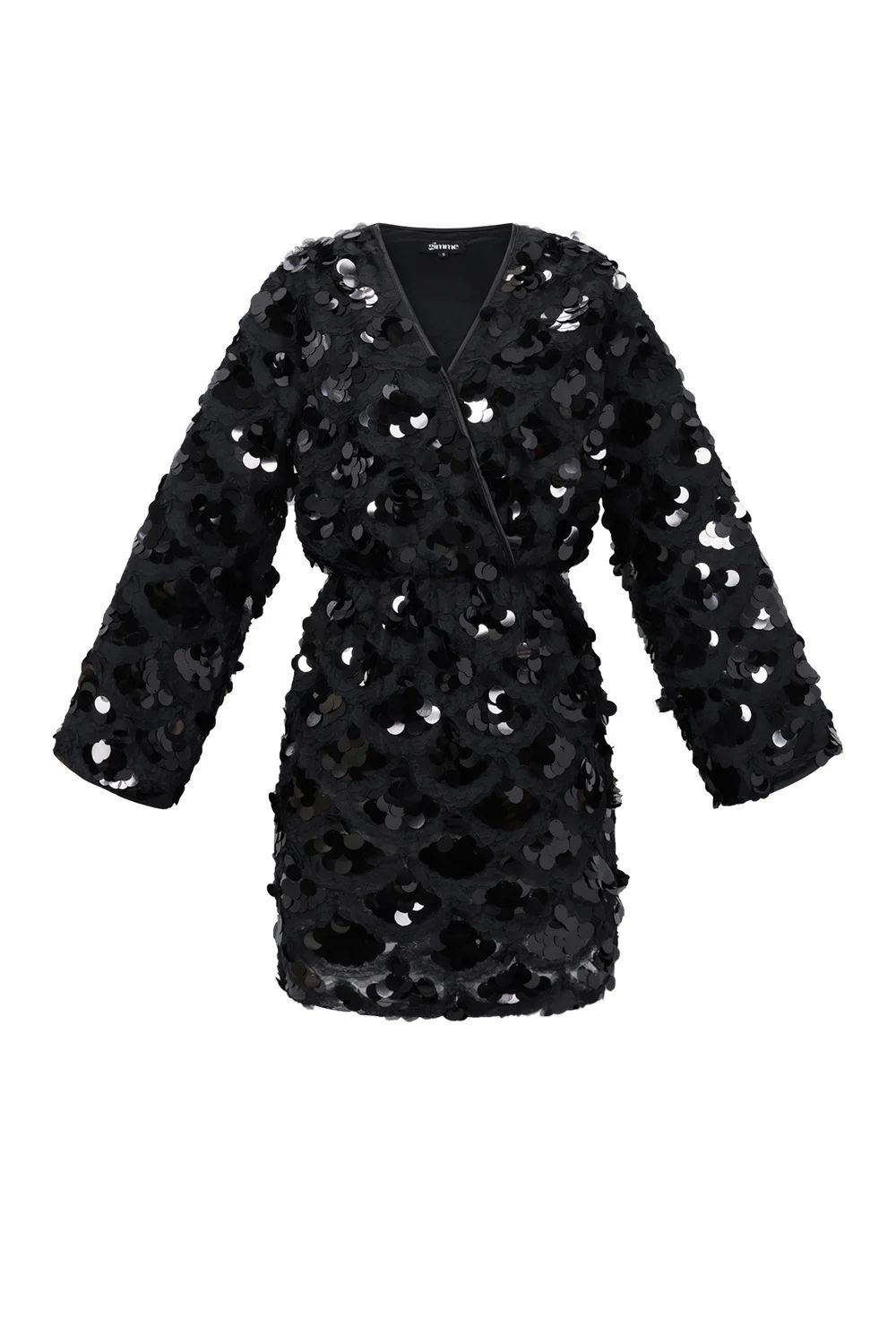Mini jurk Pailletten Elegante herfst-/winterkleding.