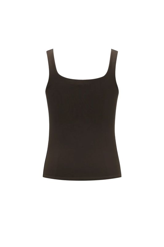 Mouwloze top.