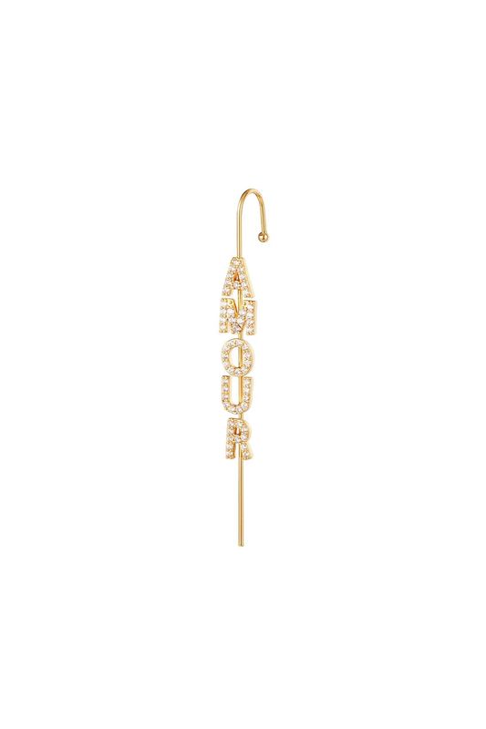 Oorcrawler Amour Goud kleur Koper.