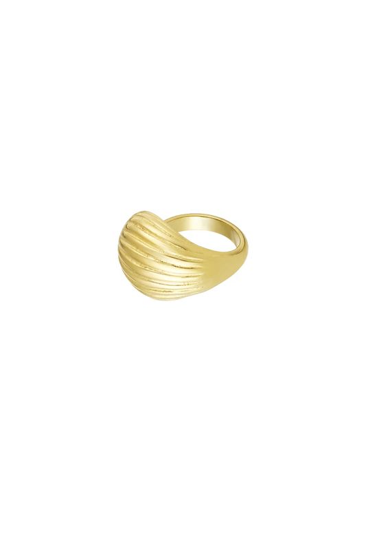 Textured wave ring.