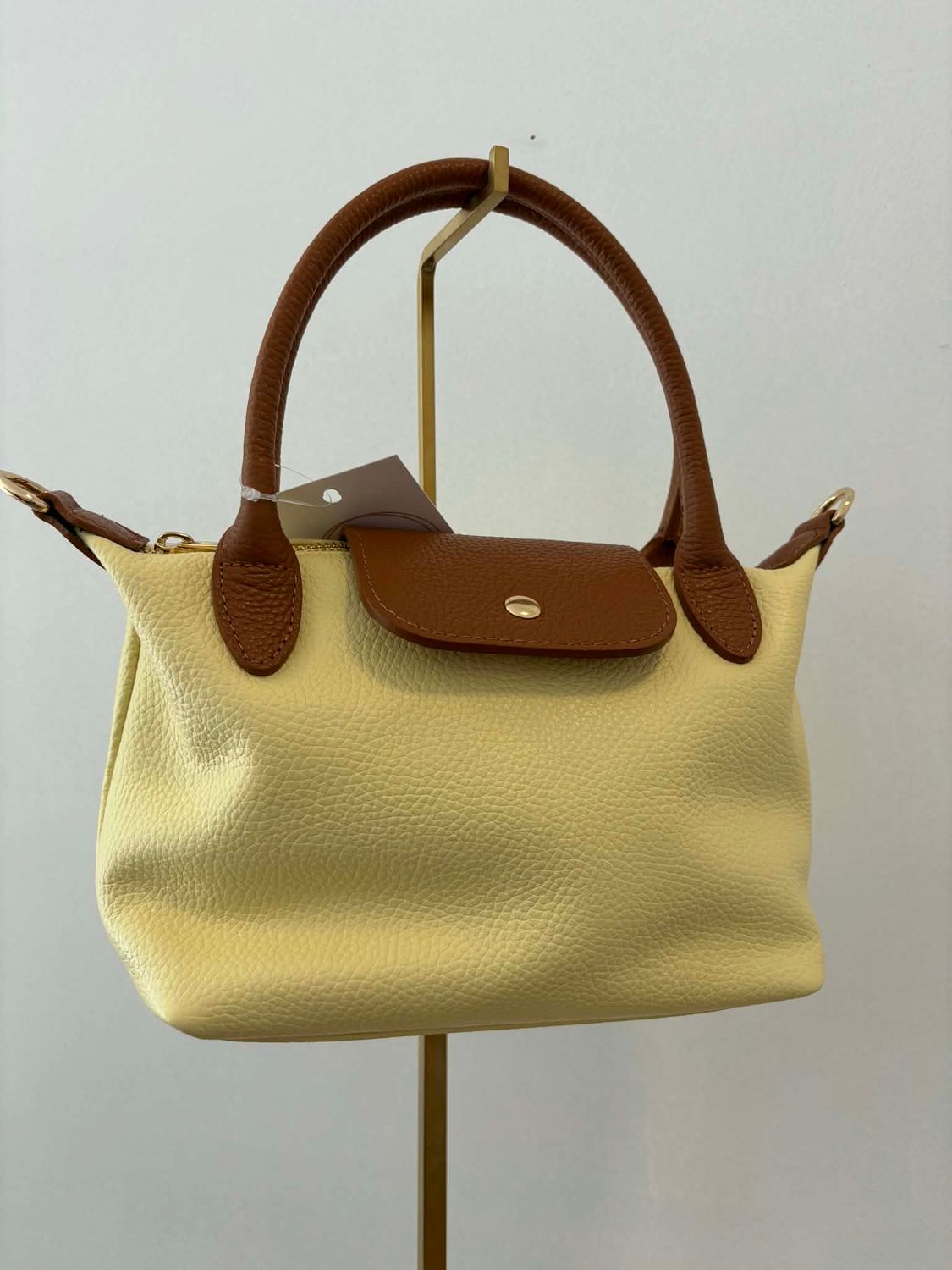 Lederen handtas / Midden.