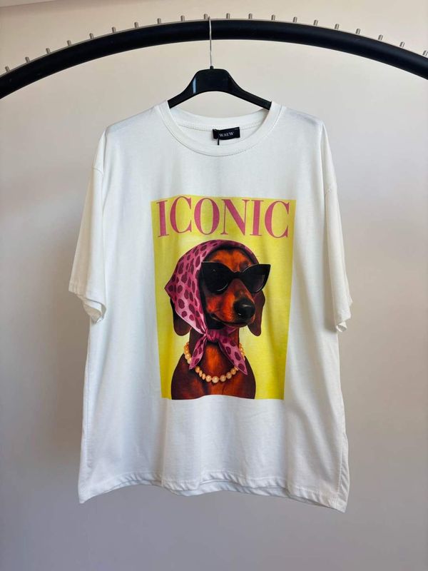 T-Shirt iconic met teckel.