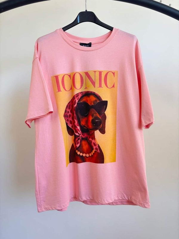T-Shirt iconic met teckel.