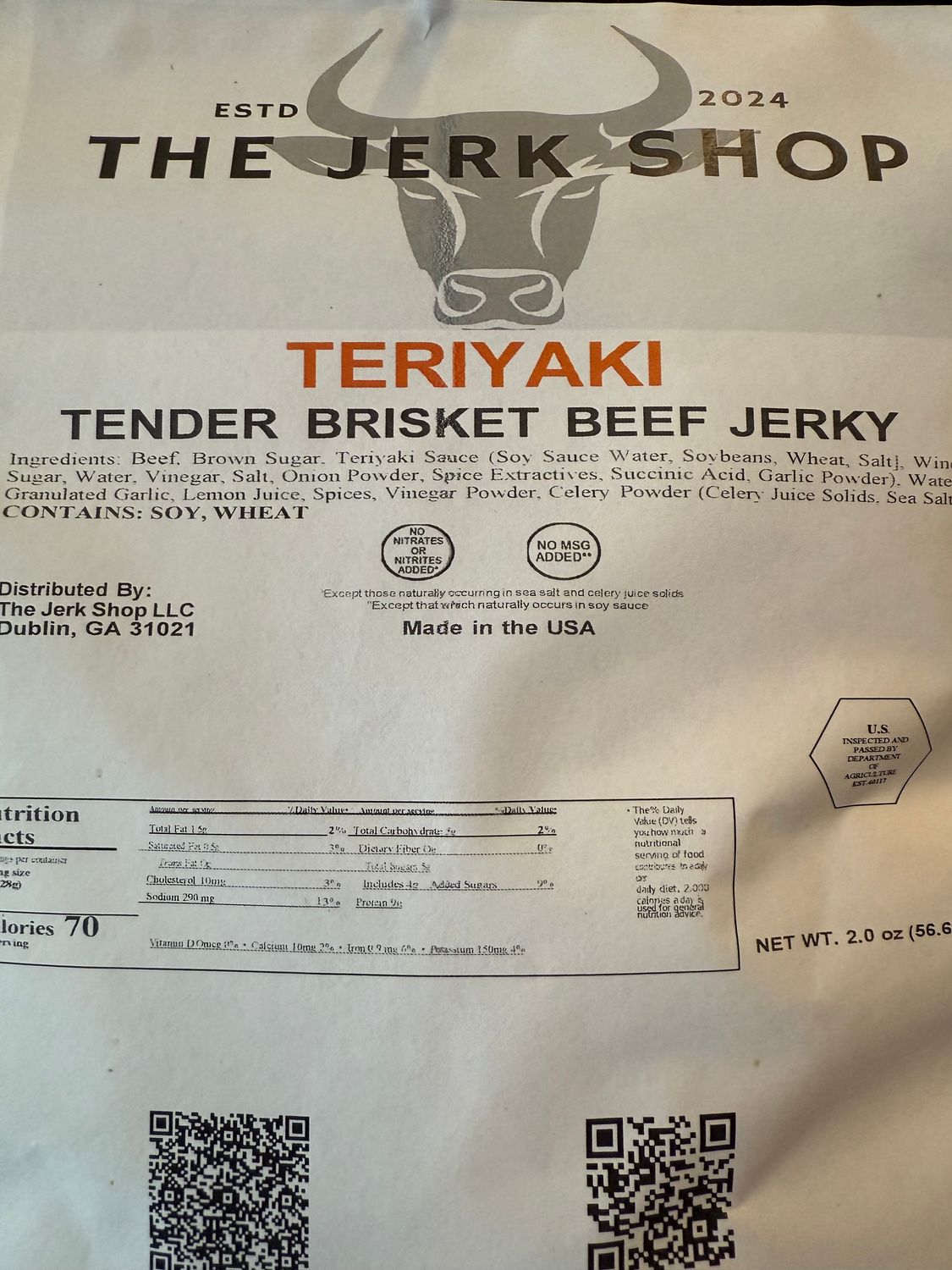 Teriyaki Beef Brisket 2.0 oz