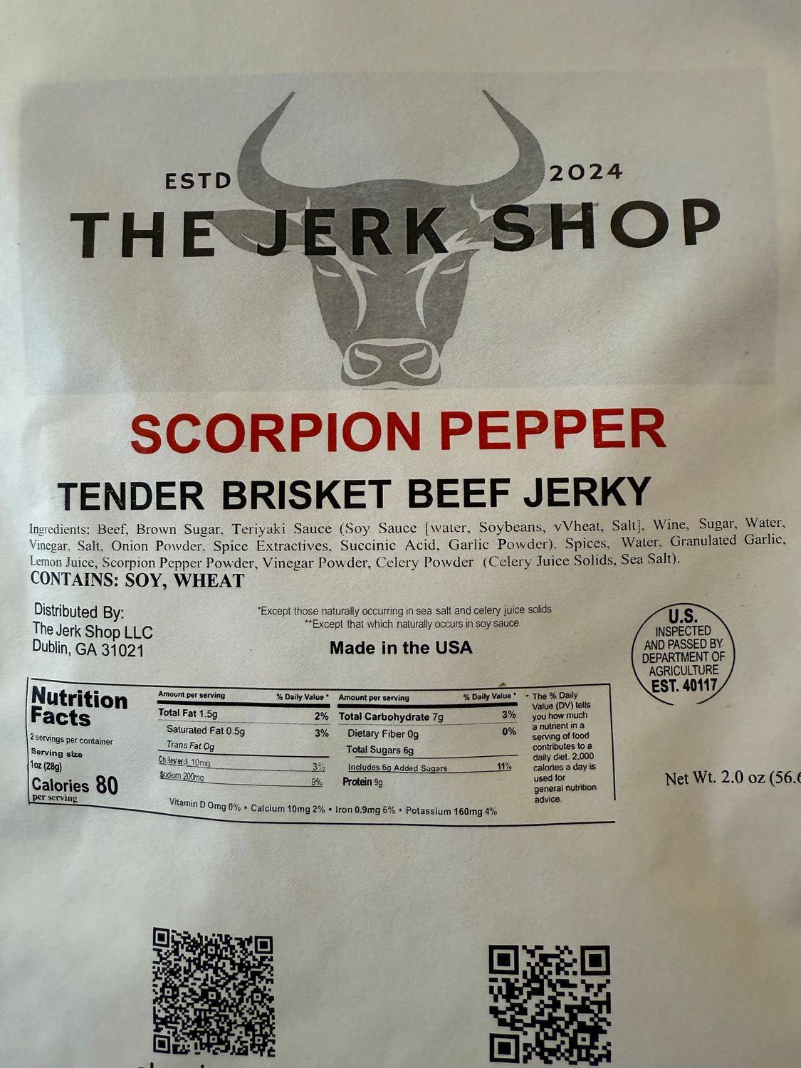 Scorpion Pepper Beef Brisket 2.0 oz
