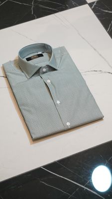 CAMICIA SLIM RIGA VERDE