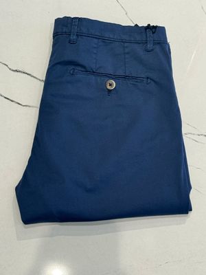 PANTALONE COTONE CUBA BLU