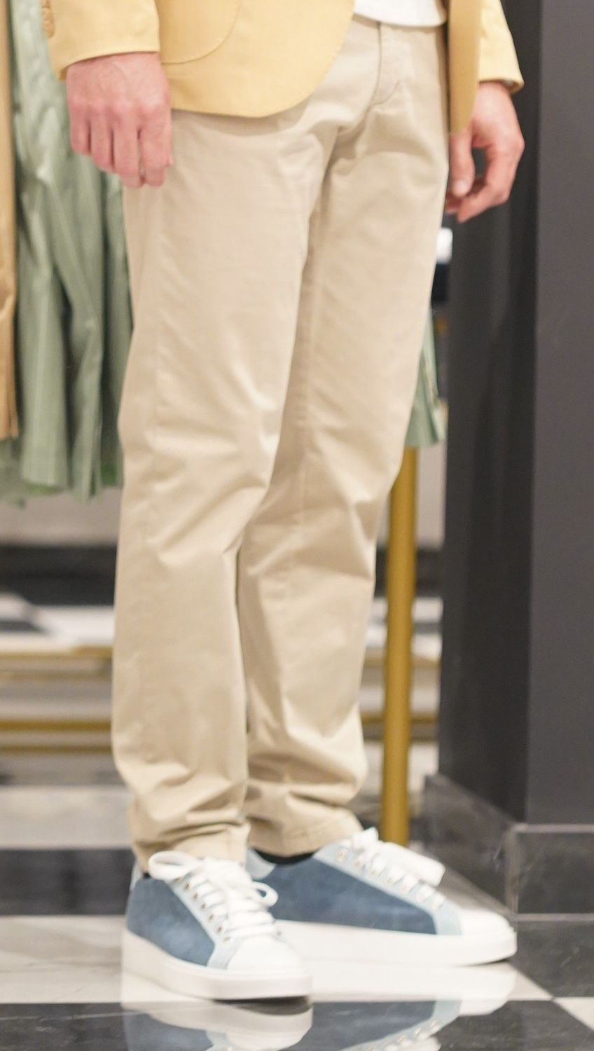 PANTALONE COTONE CUBA SABBIA