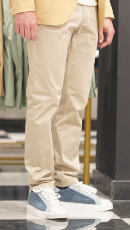 PANTALONE COTONE CUBA SABBIA