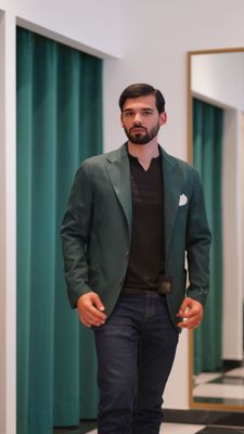 GIACCA CANONICO VERDE