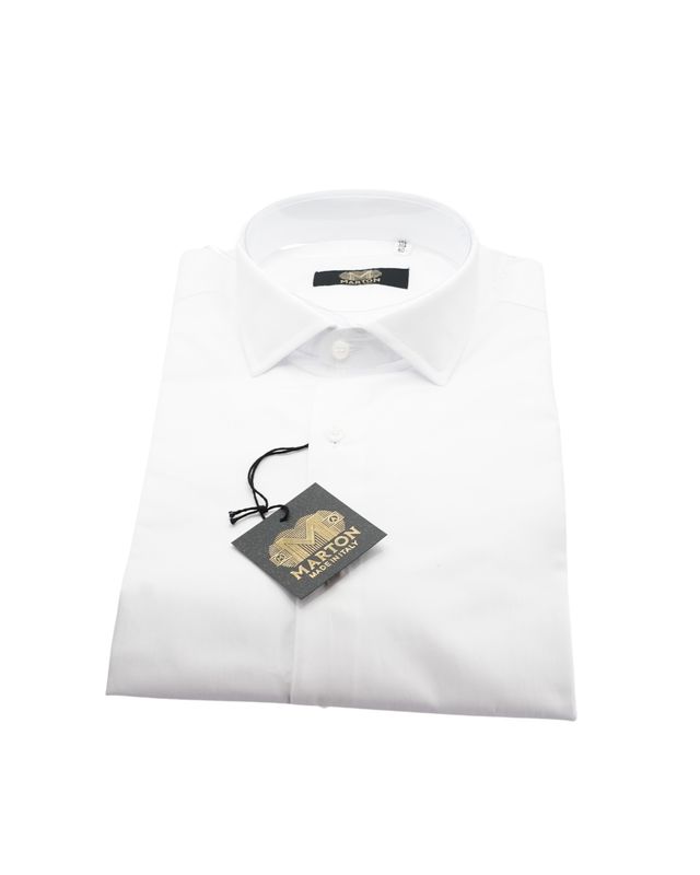 CAMICIA REGULAR BIANCO ELASTICO