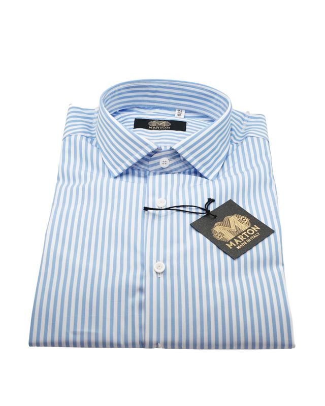 CAMICIA REGULAR TWILL RIGA CIELO