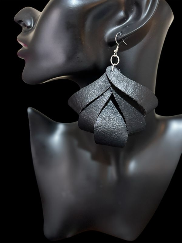 Black Faux Leather