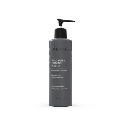 Rasiercreme Velobarba - 260 ml Angereichert mit Aloe Vera, Glycerin & Menthol