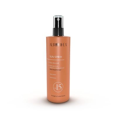 Sonnenspray SPF 15 - 150 ml Angereichert mit Hamamelis, Aloe Vera, Panthenol & Vitamin E