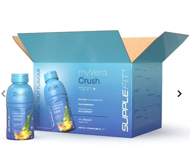 MYVERA CRUSH Man + | Nahrungsergänzungsmittel in Einzelflaschen à 285 ml MYVERA CRUSH Man + | Nahrungsergänzungsmittel in Einzelflaschen à 285 ml