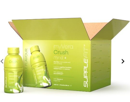 MYVERA CRUSH Mind + | Nahrungsergänzungsmittel mit Koffein in Einzelflaschen à 285 ml MYVERA CRUSH Mind + | Nahrungsergänzungsmittel mit Koffein in Einzelflaschen à 285 ml